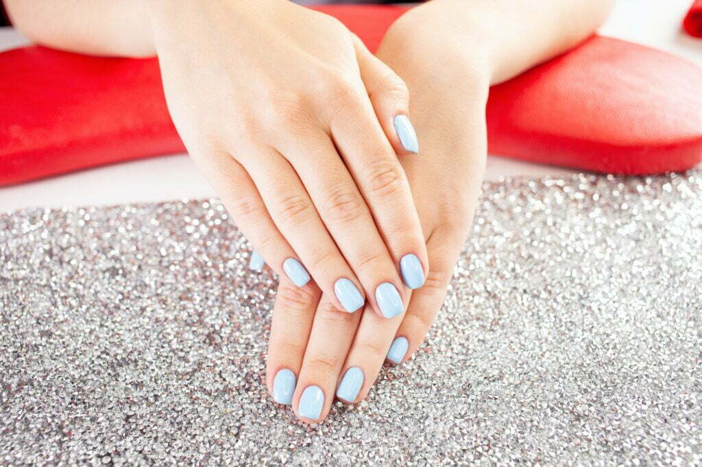 Unique Nail Concepts at XO Nail Salon Sunny Isles. blue nails