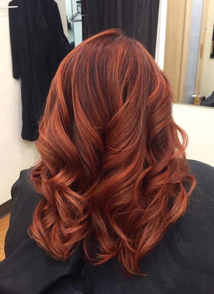 Copper balayage XO Hair Salon