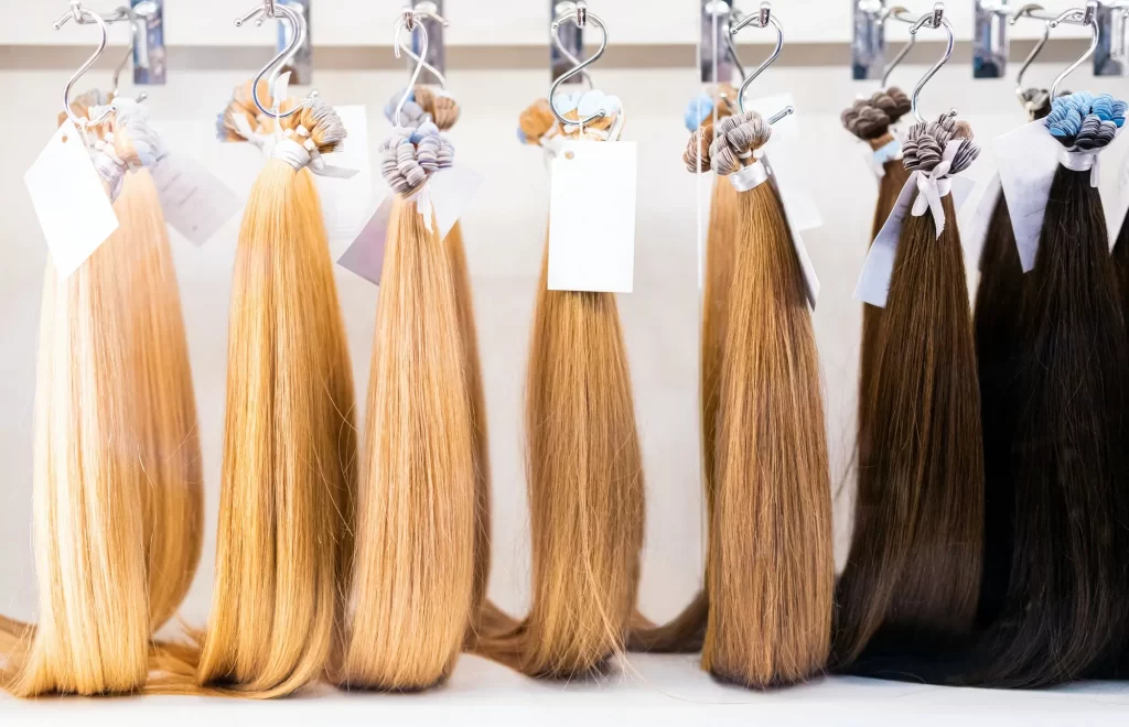 human hair extensions