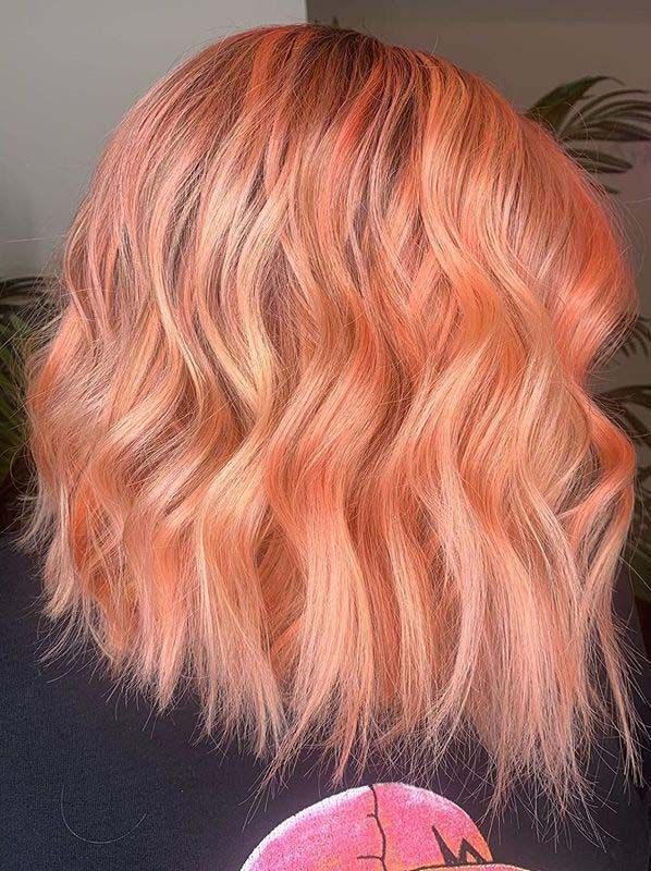 Peach balayage XO Hair Salon