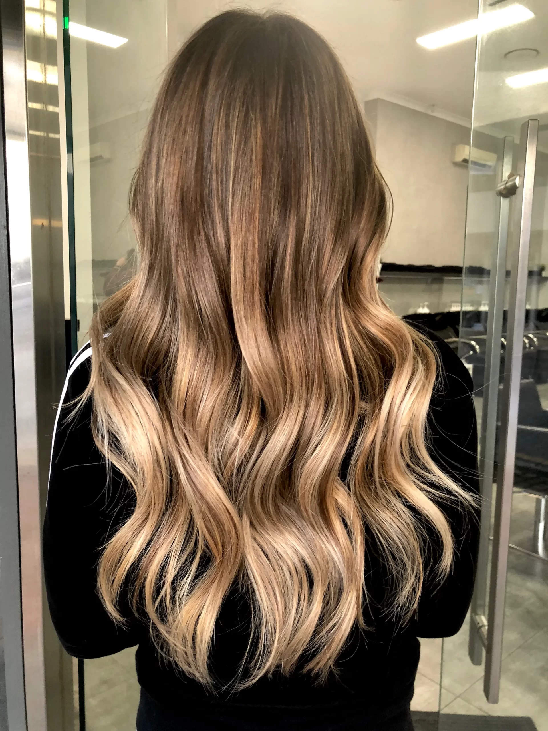 balayage hair brown to light brown